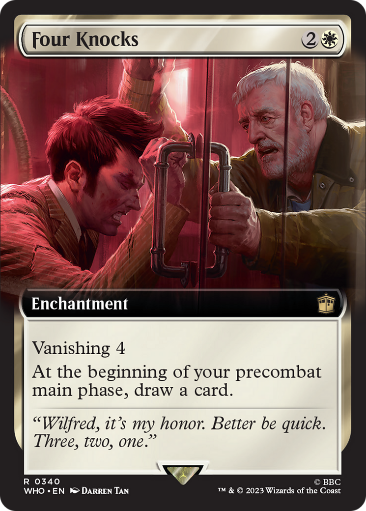 Four Knocks (Extended Art) [Doctor Who] [Foil]