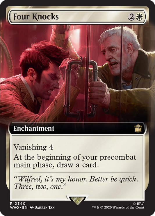 Four Knocks (Extended Art) [Doctor Who] [Foil]