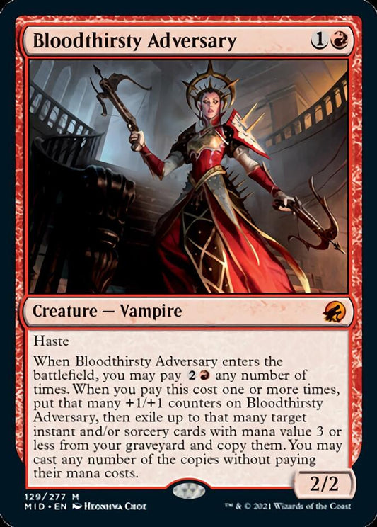 Bloodthirsty Adversary [Innistrad: Midnight Hunt] [Foil]