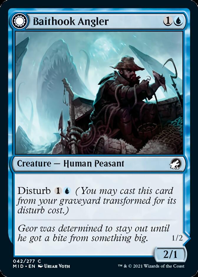 Baithook Angler // Hook-Haunt Drifter [Innistrad: Midnight Hunt] [Foil]