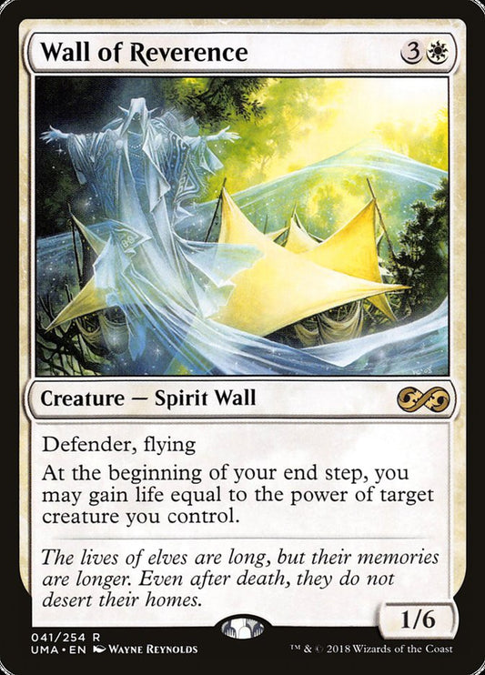 Wall of Reverence [Ultimate Masters] [Foil]