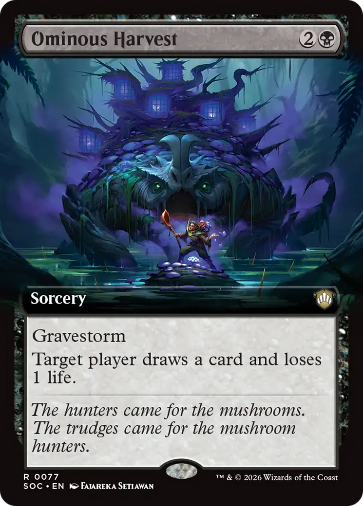 Ominous Harvest (Extended Art) [Secrets of Strixhaven Commander] [Foil]