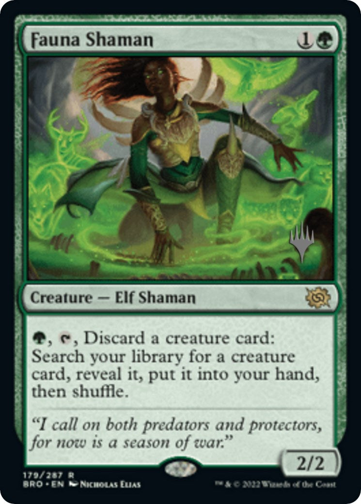 Fauna Shaman (Promo Pack) [The Brothers' War Promos] [Foil]