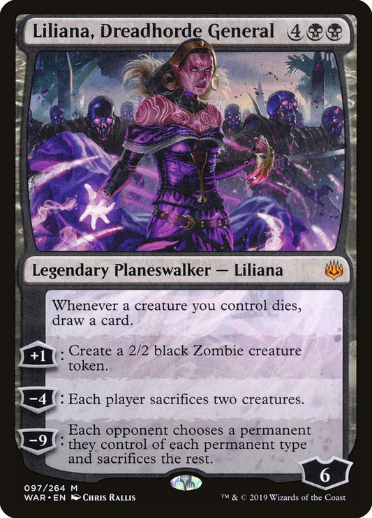 Liliana, Dreadhorde General [War of the Spark] [Foil]