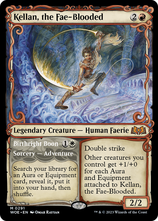 Kellan, the Fae-Blooded // Birthright Boon (Showcase) [Wilds of Eldraine] [Foil]