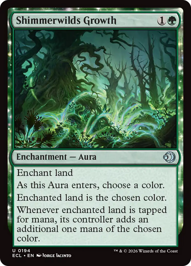 Shimmerwilds Growth [Lorwyn Eclipsed] [Foil]