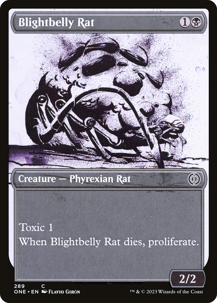 Blightbelly Rat (Showcase Ichor) [Phyrexia: All Will Be One] [Foil]