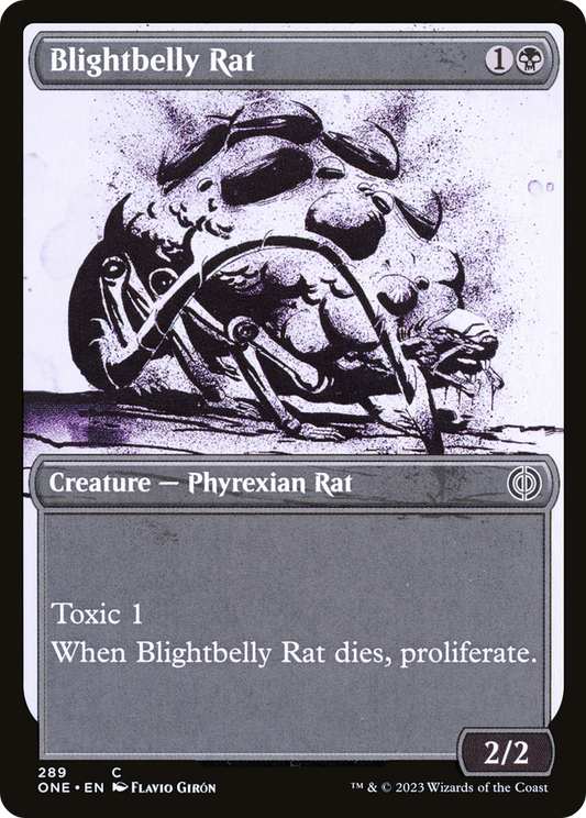 Blightbelly Rat (Showcase Ichor) [Phyrexia: All Will Be One] [Foil]
