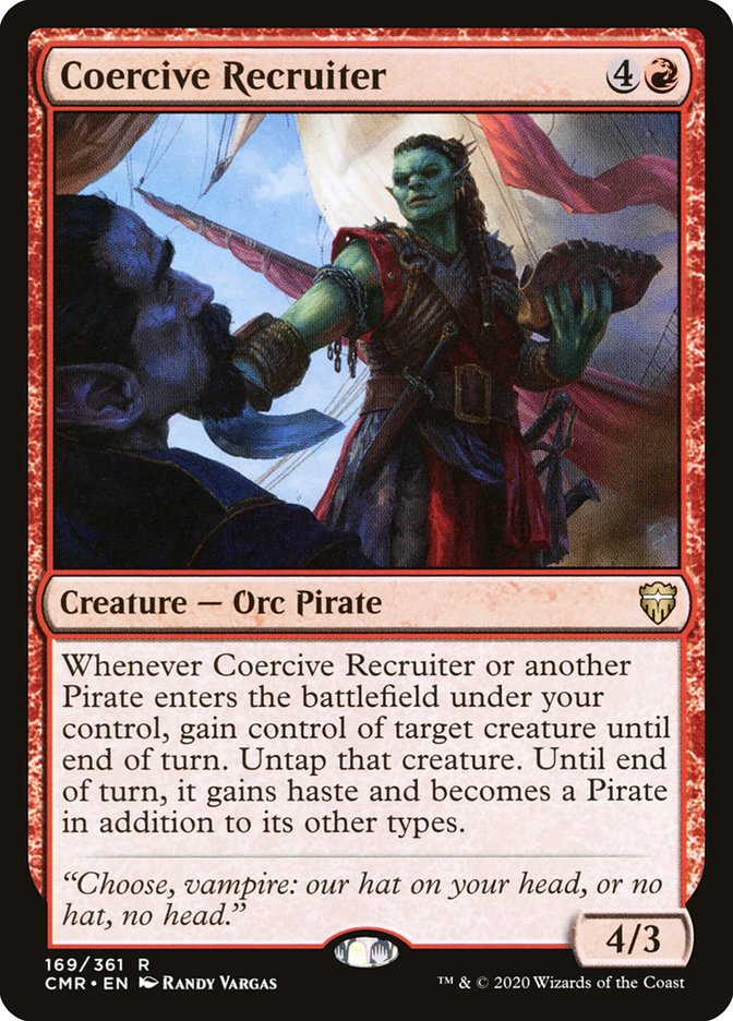 Coercive Recruiter [Commander Legends] [Foil]