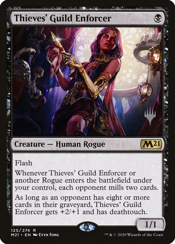 Thieves' Guild Enforcer (Promo Pack) [Core Set 2021 Promos] [Foil]