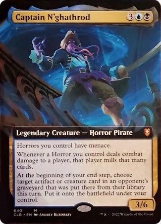 Captain N'ghathrod (Extended Art) [Commander Legends: Battle for Baldur's Gate] [Foil]