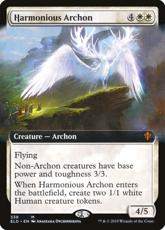 Harmonious Archon (Extended Art) [Throne of Eldraine] [Foil]