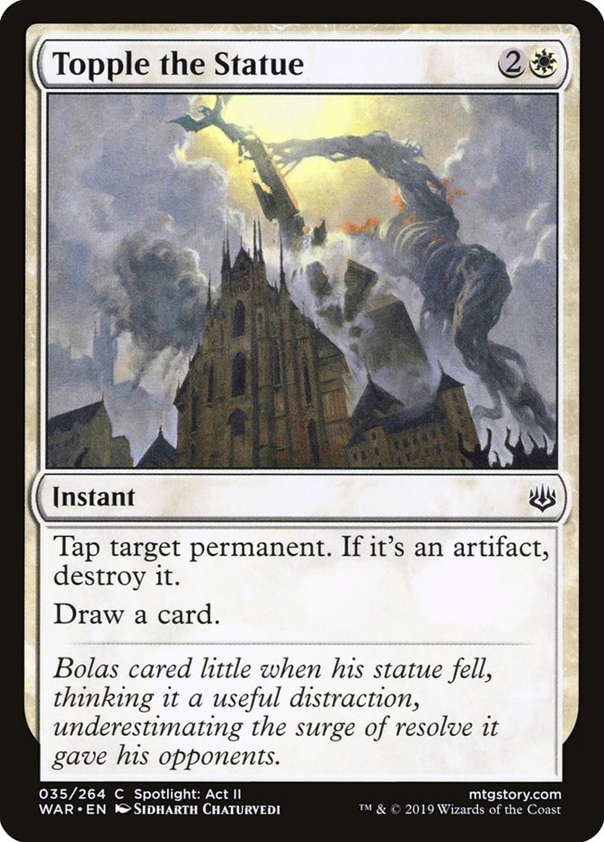Topple the Statue [War of the Spark] [Foil]