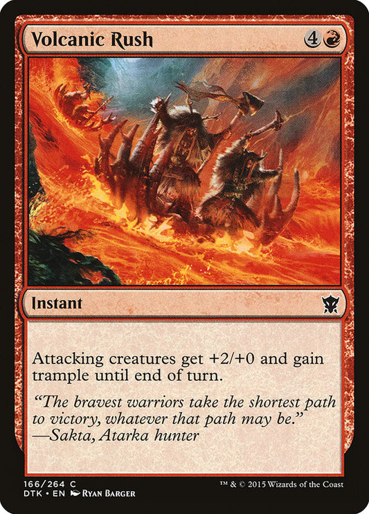 Volcanic Rush [Dragons of Tarkir] [Foil]
