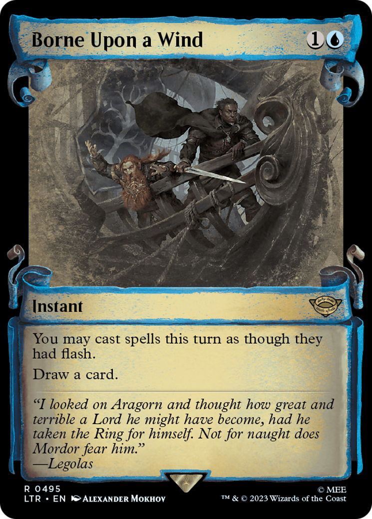 Borne Upon a Wind [The Lord of the Rings: Tales of Middle-Earth Showcase Scrolls] [Foil]