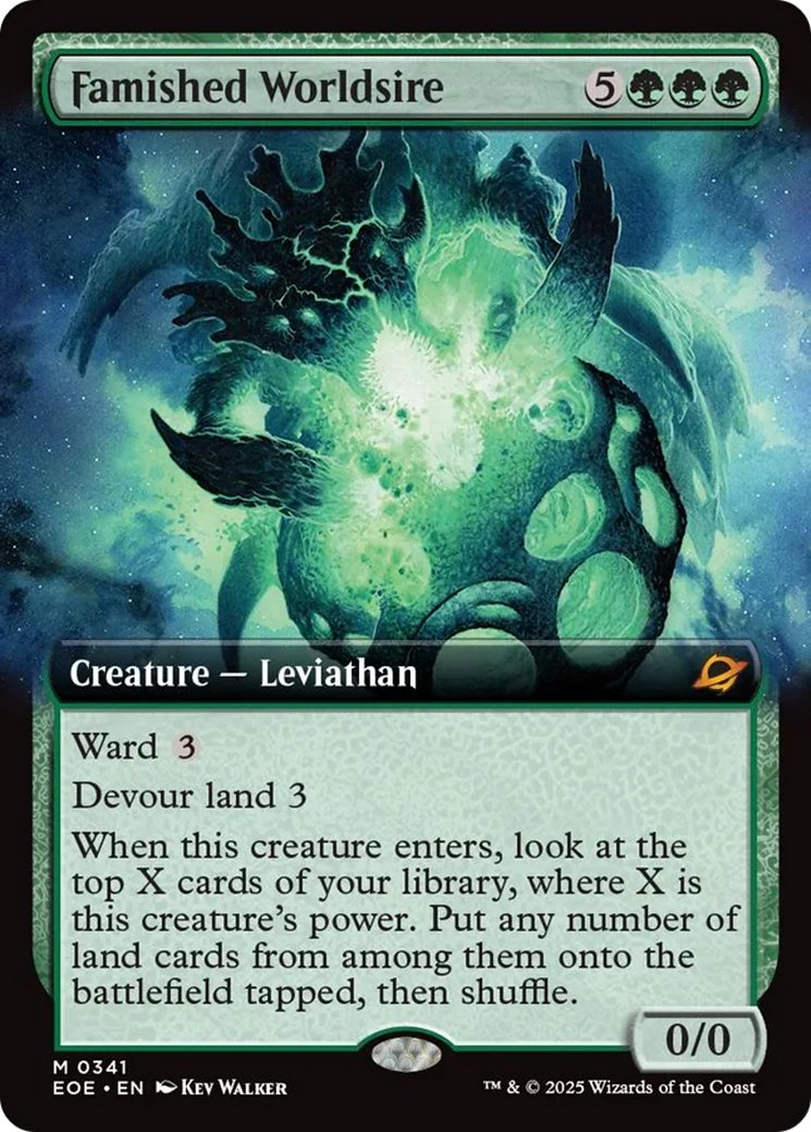 Famished Worldsire (Extended Art) [Edge of Eternities] [Foil]