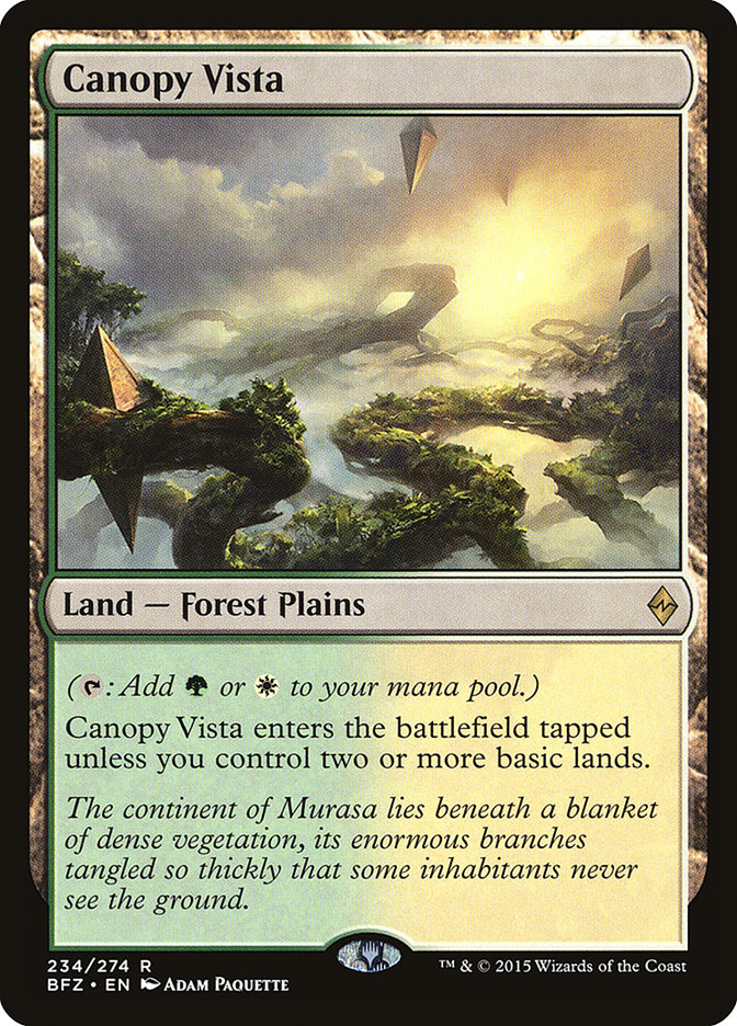Canopy Vista [Battle for Zendikar] [Foil]