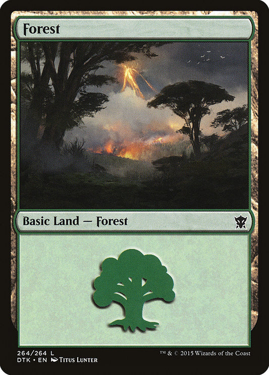 Forest (264) [Dragons of Tarkir] [Foil]
