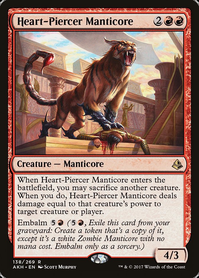 Heart-Piercer Manticore [Amonkhet] [Foil]