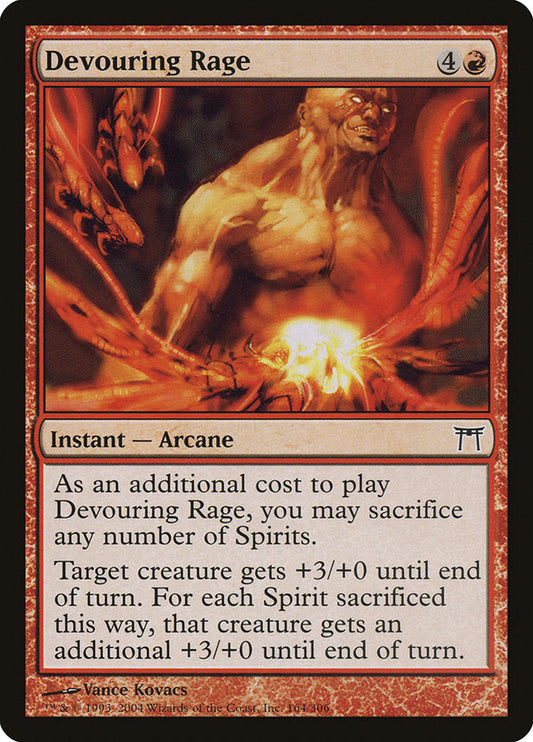 Devouring Rage [Champions of Kamigawa] [Foil]