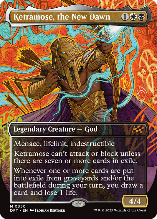 Ketramose, the New Dawn (Borderless) [Aetherdrift] [Foil]
