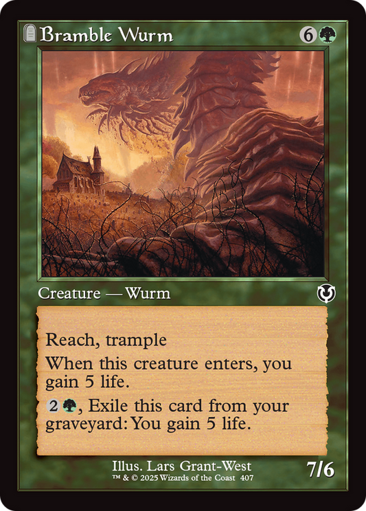 Bramble Wurm (Retro Frame) [Innistrad Remastered] [Foil]