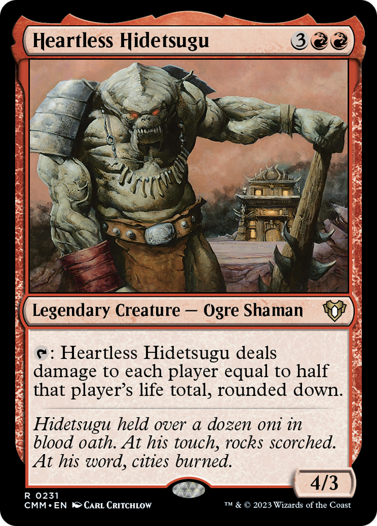 Heartless Hidetsugu [Commander Masters] [Foil]