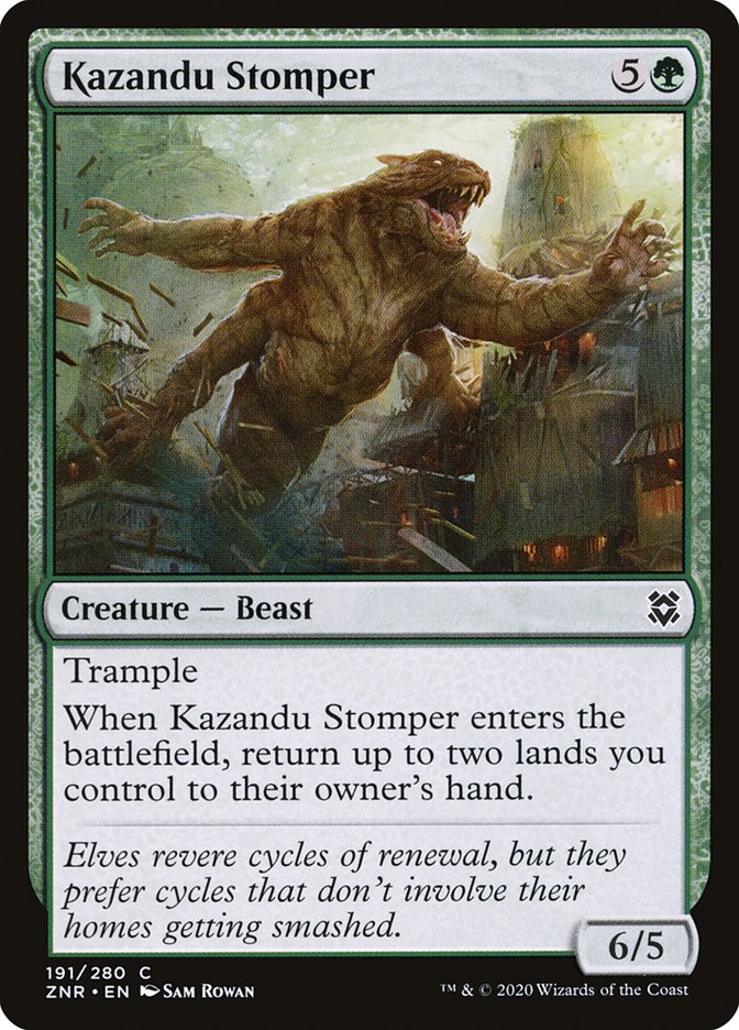 Kazandu Stomper [Zendikar Rising] [Foil]