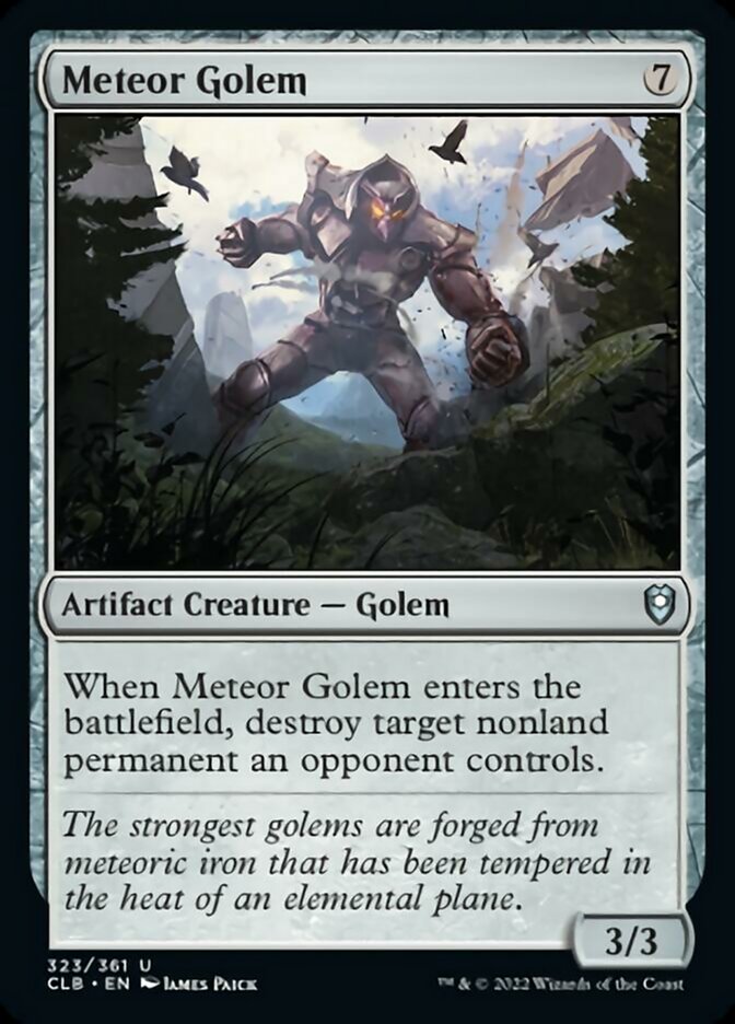 Meteor Golem [Commander Legends: Battle for Baldur's Gate] [Foil]