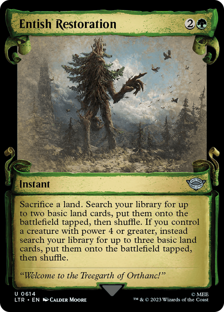 Entish Restoration [The Lord of the Rings: Tales of Middle-Earth Showcase Scrolls] [Foil]