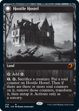 Hostile Hostel // Creeping Inn [Innistrad: Double Feature] [Foil]