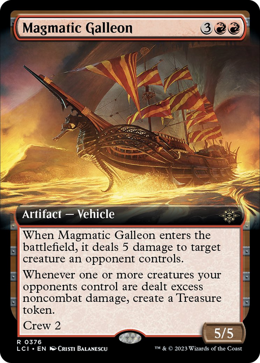 Magmatic Galleon (Extended Art) [The Lost Caverns of Ixalan] [Foil]