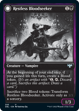 Restless Bloodseeker // Bloodsoaked Reveler [Innistrad: Double Feature] [Foil]