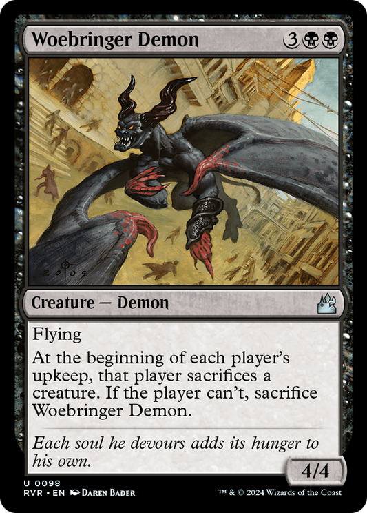 Woebringer Demon [Ravnica Remastered] [Foil]