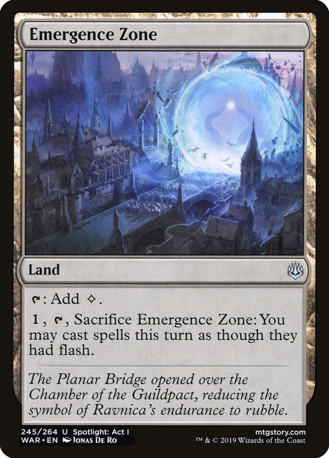 Emergence Zone [War of the Spark] [Foil]