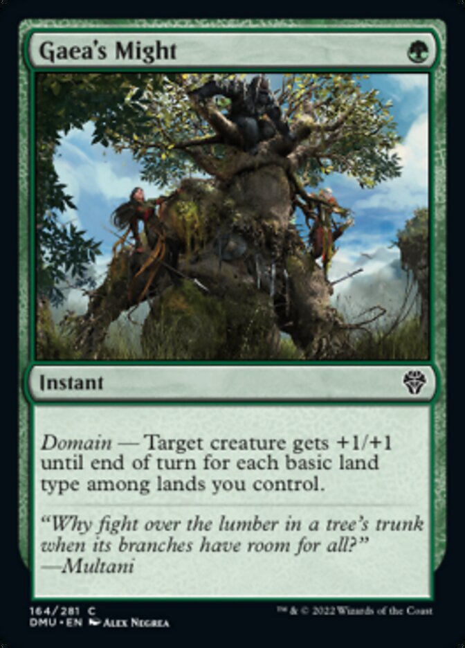 Gaea's Might [Dominaria United] [Foil]