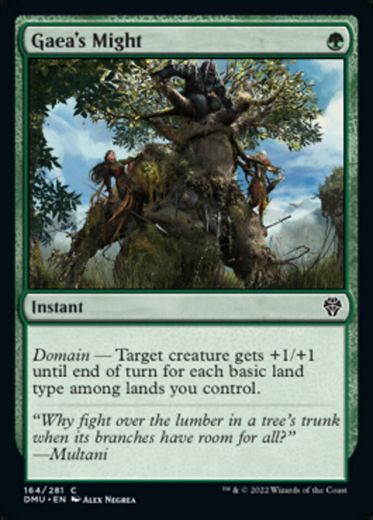 Gaea's Might [Dominaria United] [Foil]