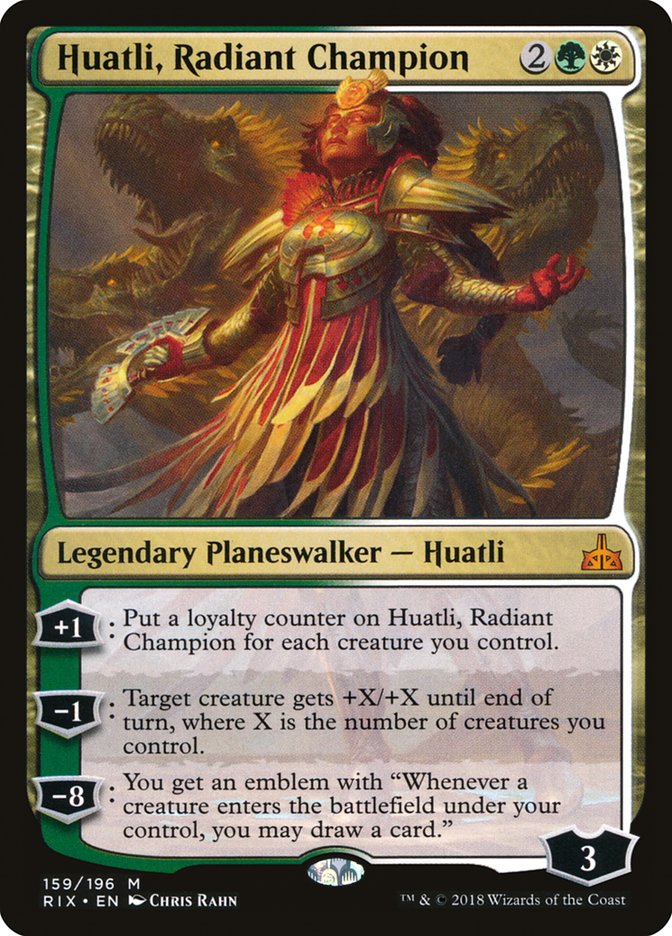 Huatli, Radiant Champion [Rivals of Ixalan] [Foil]