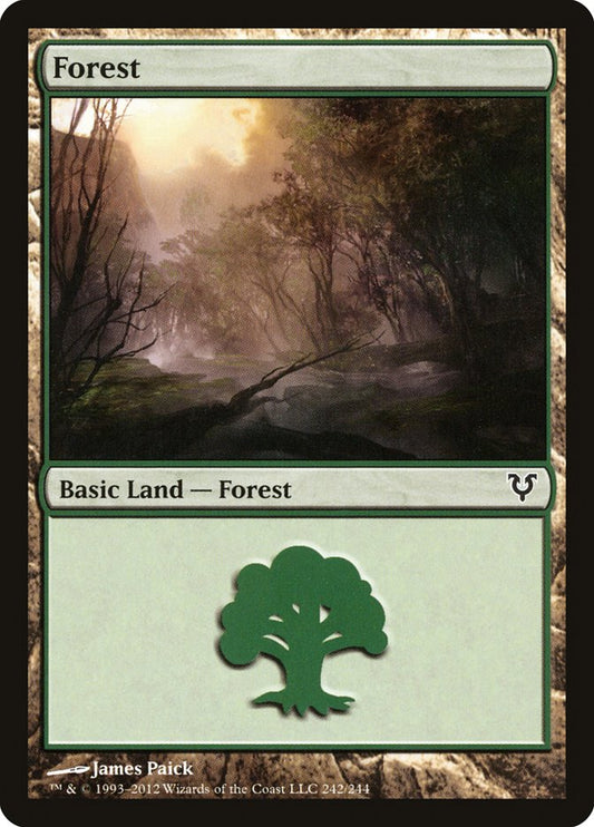 Forest (242) [Avacyn Restored] [Foil]