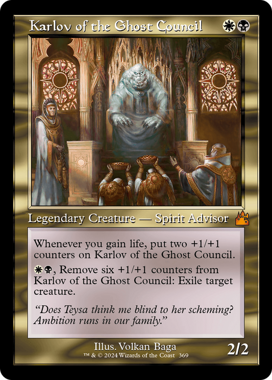 Karlov of the Ghost Council (Retro Frame) [Ravnica Remastered] [Foil]