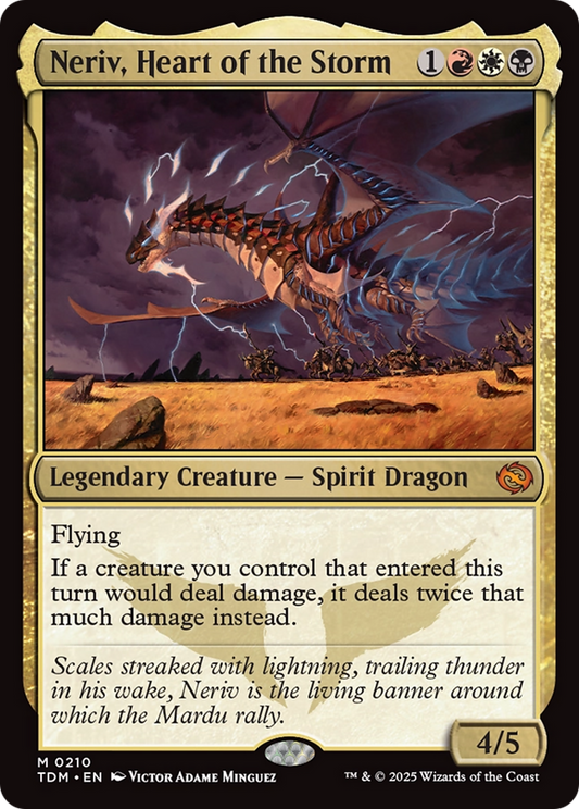 Neriv, Heart of the Storm [Tarkir: Dragonstorm] [Foil]