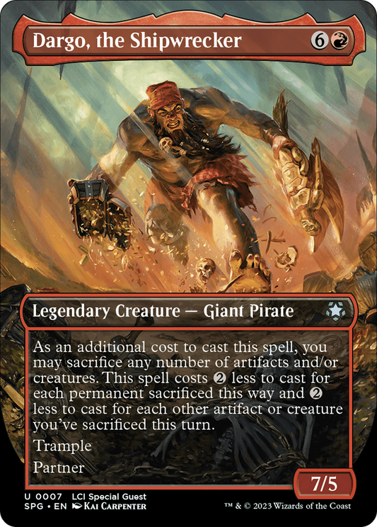 Dargo, the Shipwrecker (Borderless) [The Lost Caverns of Ixalan Special Guests] [Foil]