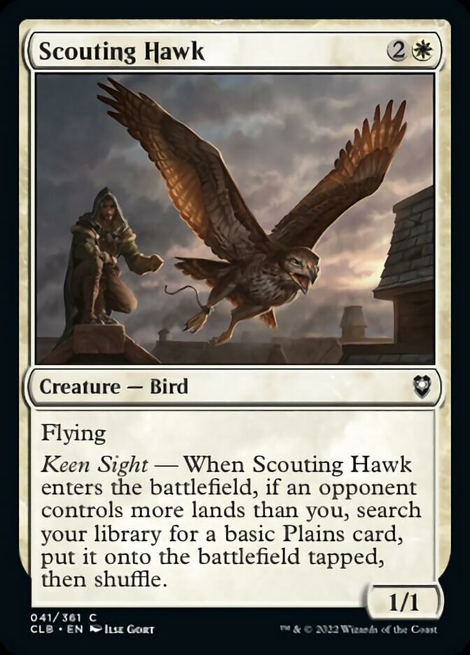 Scouting Hawk [Commander Legends: Battle for Baldur's Gate] [Foil]