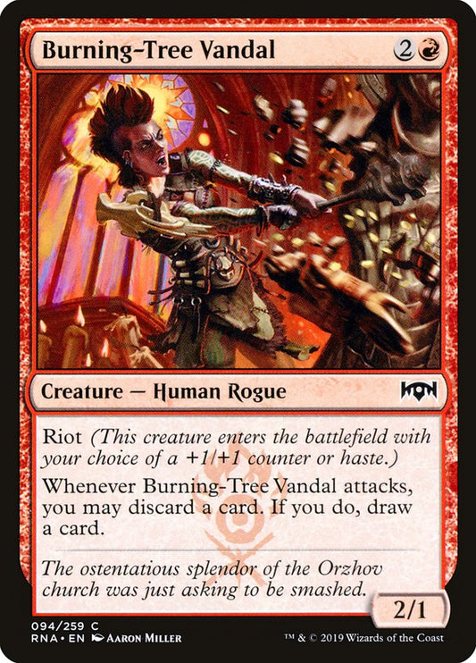 Burning-Tree Vandal [Ravnica Allegiance] [Foil]