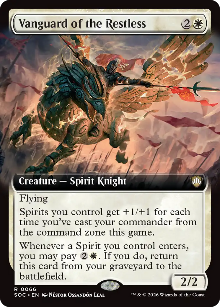 Vanguard of the Restless (Extended Art) [Secrets of Strixhaven Commander] [Foil]