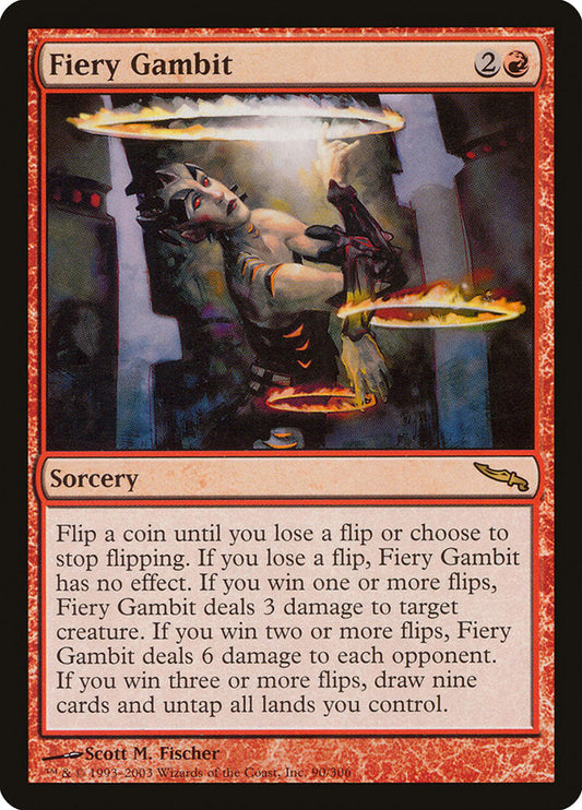 Fiery Gambit [Mirrodin] [Foil]