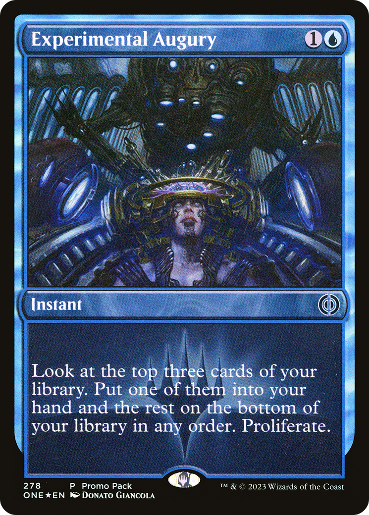 Experimental Augury (Promo Pack) [Phyrexia: All Will Be One Promos] [Foil]