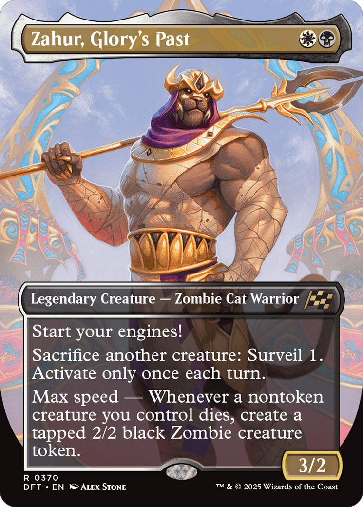 Zahur, Glory's Past (Borderless) [Aetherdrift] [Foil]