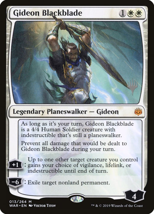 Gideon Blackblade (Promo Pack) [War of the Spark Promos] [Foil]