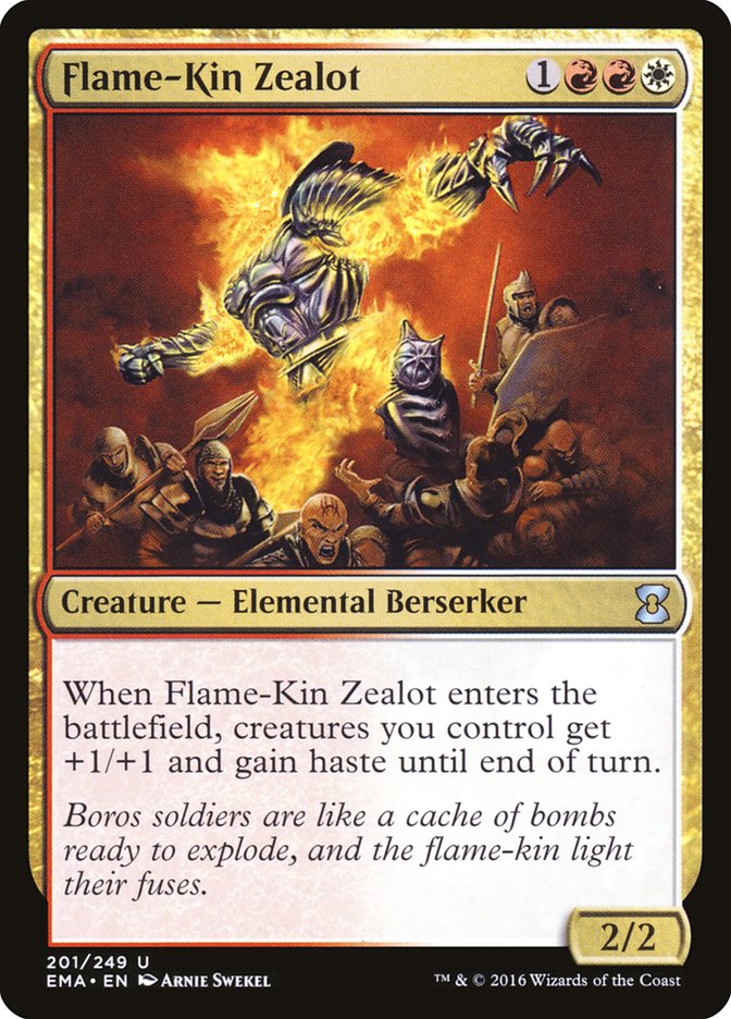 Flame-Kin Zealot [Eternal Masters] [Foil]